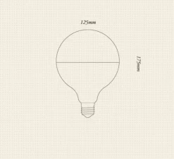 Ampoule*Tala Ampoule LED, E27, 2700k, 450lm, Porcelain III Mirrored, , IP54, L12,5cm, H17,5cm - blanc, mirroir