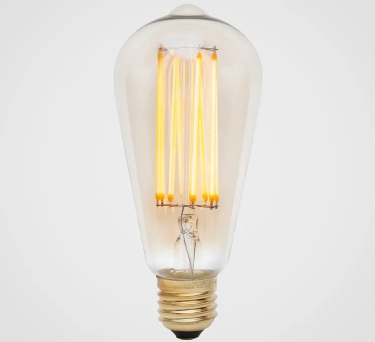 Ampoule LED, E27, Squirrel Cage, 6W, 2200K, 210lm, Teinté, transparent, Ø6,4cm, H14cm - Tala
