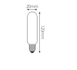 Ampoule*Girard Sudron Ampoule LED, E14, Tubulaire, , 2700K, 400 lm, Ø2cm, H12cm - transparent
