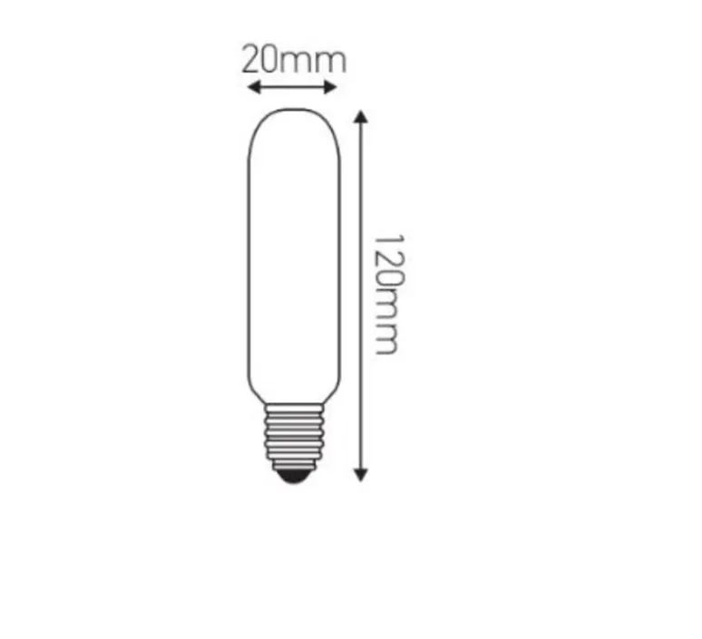 Ampoule*Girard Sudron Ampoule LED, E14, Tubulaire, , 2700K, 400 lm, Ø2cm, H12cm - transparent
