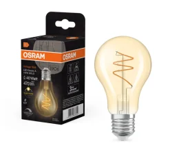 Ampoule*Osram Ampoule LED, E27,Classic A 40 Spiral, , dim, 4,9W, 2700K, 470 lm, Ø6cm, H11cm - or