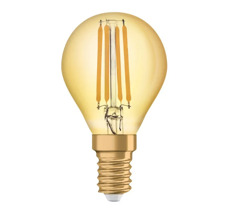Ampoule LED, E14,Classic P 35, or, 4W, 2400K, 410 lm, Ø4,5cm, H7,7cm - Osram