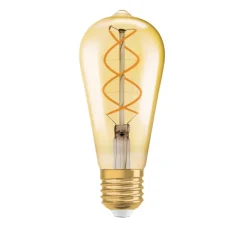Ampoule LED, E27,Edison 28, or, dim, 2000K, 300 lm, Ø6,4cm, H14,3cm - Osram