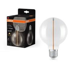 Ampoule*Osram Ampoule LED, E27,Globe 95 filament magnétique, , 2,2W, 2700K, 150 lm, Ø9,5cm, H13,8cm - transparent