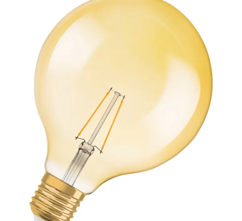 Ampoule*Osram Ampoule LED, E27,Globe 22, , 2,5W, 2400K, 220 lm, Ø12,4cm, H16,8cm - or