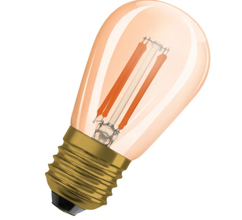 Ampoule*Osram Ampoule LED, E27,Mini Edison ST 45, , dim, 4,9W, 2200K, 360 lm, Ø4,5cm, H8,8cm - or