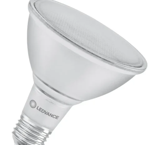 Ampoule LED, E27,Par 38 120 30°, gris, dim, 15,2W, 2700K, 1035 lm, CRI >90, Ø12,2cm, H13,4cm - Ledvance