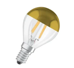 Ampoule*Osram Ampoule LED, E14,Star Classic Mirror Gold, , 2700K, 380 lm, Ø4,5cm, H8,4cm - Transparent et or