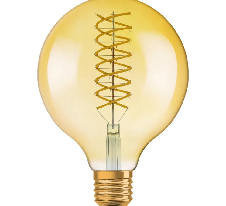 Ampoule LED, E27,Vintage 1906 Globe 60, or, dim, 2400K, 806 lm, Ø12,5cm, H16,8cm - Osram