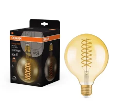 Ampoule LED, E27,Vintage 1906 Globe 60, or, dim, 2400K, 806 lm, Ø12,5cm, H16,8cm - Osram