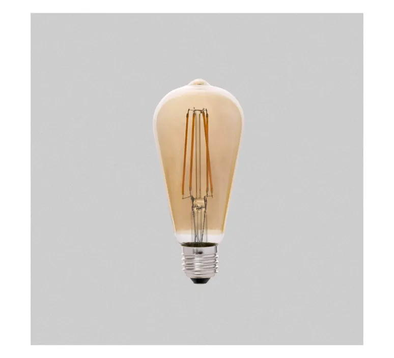 Ampoule*Faro Ampoule LED, Filament Amber, , Ø6,4cm, H14,6cm - ambre
