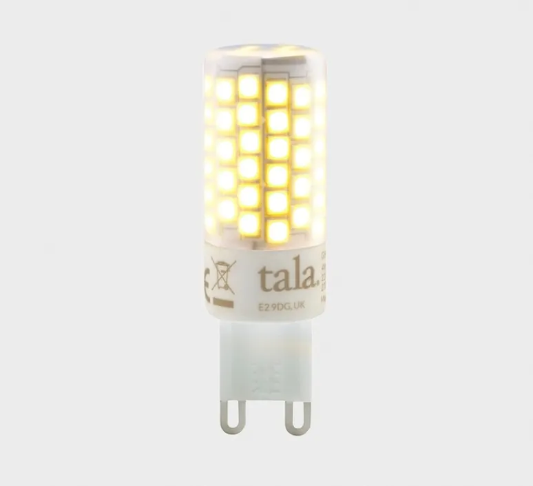 Ampoule*Tala Ampoule LED, G9, 2700k, 360lm, dim, , Ø1,8cm, H5,7cm - blanc