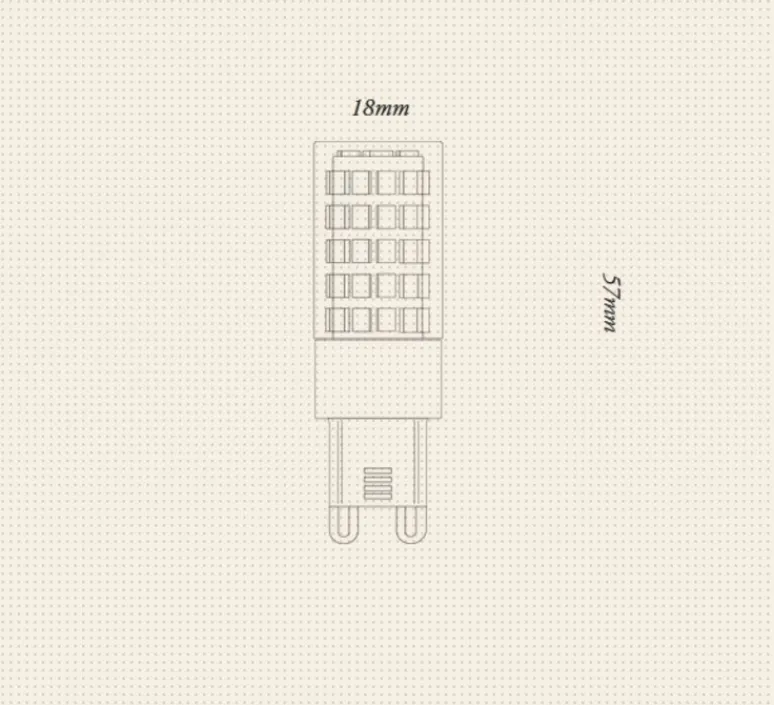 Ampoule*Tala Ampoule LED, G9, 2700k, 360lm, dim, , Ø1,8cm, H5,7cm - blanc