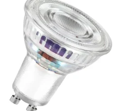 Ampoule*Osram Ampoule LED, GU10, Par 16 90 100°, classe A, , 4,7W, 2700K, 850 lm, Ø5cm, H5,4cm - transparent