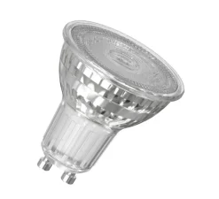 Ampoule LED, GU10, Par 16 50 36°, classe A, transparent, 2W, 2700K, 360 lm, Ø5cm, H5,4cm - Osram
