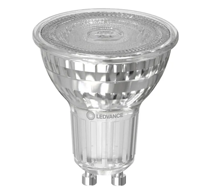 Ampoule LED, GU10, PAR16 80 36°, transparent, 3000K, 575 lm, Ø5cm, H5,4cm - Osram