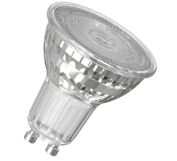 Ampoule LED, GU10, PAR16 80 36°, transparent, 3000K, 575 lm, Ø5cm, H5,4cm - Osram