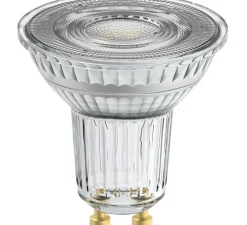Ampoule LED, GU10,Par 16 80 120°, transparent, dim, 6W, 2700K, 575 lm, CRI >90, Ø5cm, H5,2cm - Osram