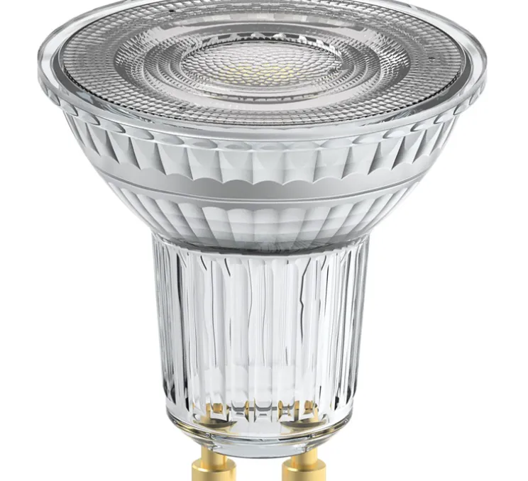 Ampoule LED, GU10,Par 16 80 120°, transparent, dim, 6W, 2700K, 575 lm, CRI >90, Ø5cm, H5,2cm - Osram