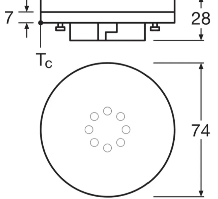 Ampoule LED, GX53,Star 40, 827, blanc, 2700K, 470 lm, Ø7,5cm, H2,8cm - Osram