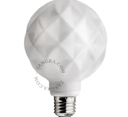 Ampoule LED, If 004, opale, Ø9,5cm, H10,3cm - Zangra