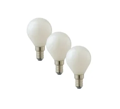 Ampoule LED, Kit 3 E14, Standard, Blanc opalin, 2700K, 400 lm, Ø4,5cm, H7,8cm - Nedgis