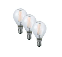 Ampoule*Nedgis Ampoule LED, Kit 3 E14, Standard, , 2700K, 470 lm, Ø4,5cm, H7,8cm - Transparent, filaments