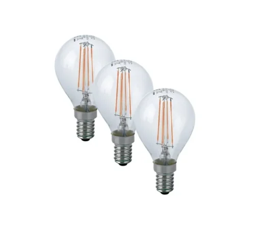 Ampoule*Nedgis Ampoule LED, Kit 3 E14, Standard, , 2700K, 470 lm, Ø4,5cm, H7,8cm - Transparent, filaments