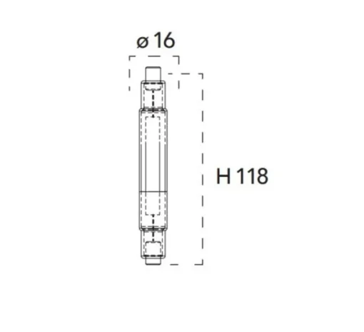 Ampoule*Nedgis Ampoule LED, R7S, Tubulaire, , 3000K, 1000 lm, Ø1,6cm, H11,8cm - transparent