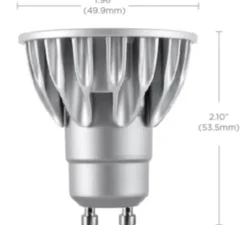 Ampoule LED, Vivid MR16 - GU10, 60°, argent, dim, 2700K, 410 lm, 7,5W, CRI ><noscript><img width=