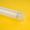 Ampoule tubulaire, Crystal s14d, verre transparent strié, LED, 4,8W, 2200K, 350 lm, L50cm - Zangra