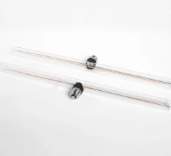 Ampoule tubulaire, horizontale à filament, transparent, E27, Led, 2200K, 350lm, dim, Ø3cm, L50cm - Zangra