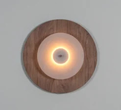 Applique, Aeroplan Bois, LED, 3000K, 1400 lm, Ø32cm, H6.5cm - Loftlight