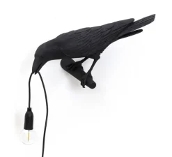 Enfants|Applique*Seletti Applique, Bird Lamp Looking Left Indoor, , L32,8cm, H14,5cm - noir