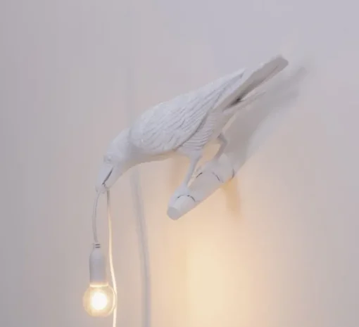 Enfants|Applique*Seletti Applique, Bird Lamp Looking Left Indoor, , L32,8cm, H14,5cm - blanc