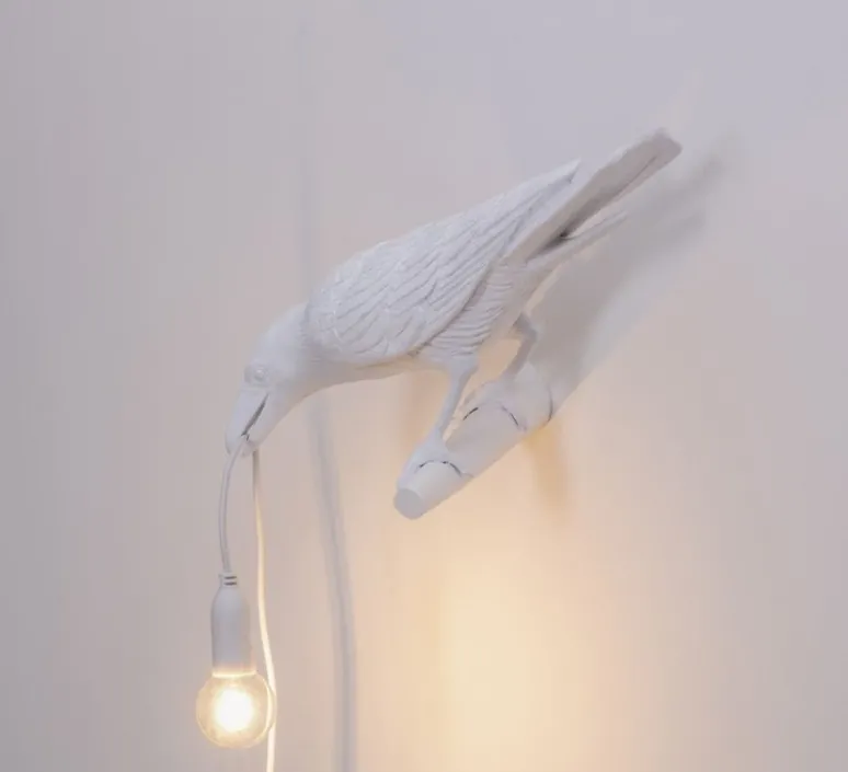Enfants|Applique*Seletti Applique, Bird Lamp Looking Left Indoor, , L32,8cm, H14,5cm - blanc