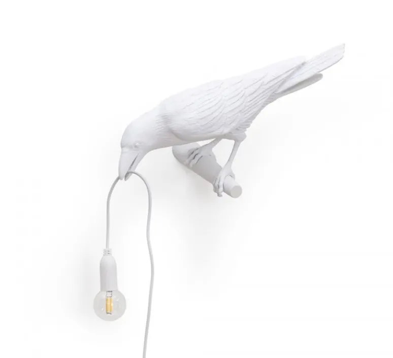 Enfants|Applique*Seletti Applique, Bird Lamp Looking Left Indoor, , L32,8cm, H14,5cm - blanc