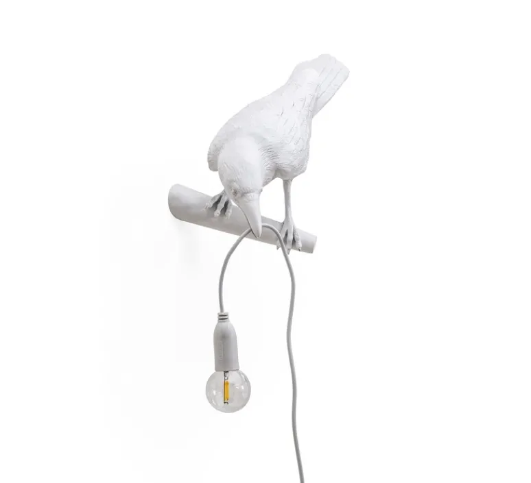 Enfants|Applique*Seletti Applique, Bird Lamp Looking Left Indoor, , L32,8cm, H14,5cm - blanc