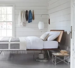 Applique, Bubble Cigar, Blanc, noyer, interrupteur, L80cm, H32cm - Hay