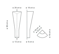 Applique*Secto Design Applique d'angle, Secto 4236, , sans câble Ø26cm, H60cm - blanc