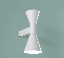Applique*Nemo Lighting Applique, De Marseille Mini, réédition Le Corbusier, , L12cm, H27cm - blanc chaux