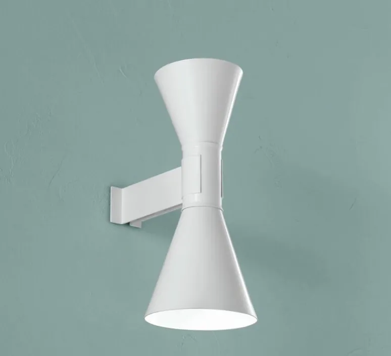 Applique*Nemo Lighting Applique, De Marseille Mini, réédition Le Corbusier, , L12cm, H27cm - blanc chaux