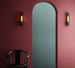 Applique de salle de bain, Harvard, bronze, IP44, Ø8cm, H35cm - Astro