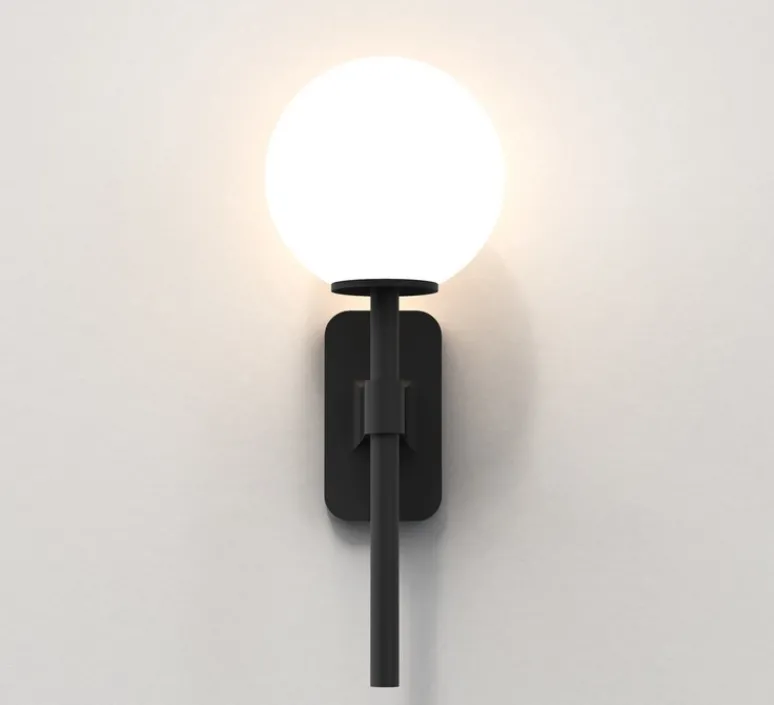 Applique*Astro Applique de salle de bain, Tacoma Single, , IP44, L7cm, H27cm - Lighting noir mat