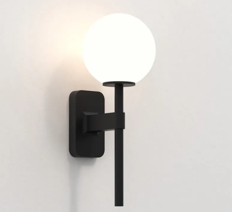 Applique*Astro Applique de salle de bain, Tacoma Single, , IP44, L7cm, H27cm - Lighting noir mat