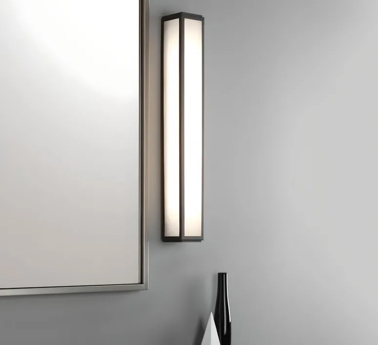 Applique*Astro Applique de salle de bain, Mashiko Wall 600, , IP44, LED, 3000K, 899 lm, Ø8cm, H60cm - bronze