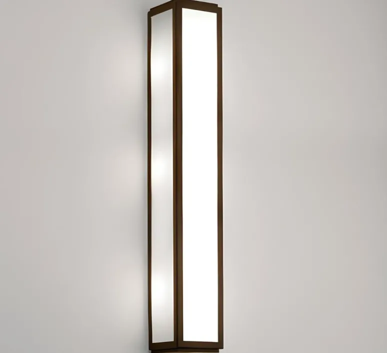 Applique*Astro Applique de salle de bain, Mashiko Wall 600, , IP44, LED, 3000K, 899 lm, Ø8cm, H60cm - bronze