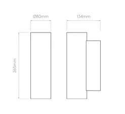 Applique de salle de bain, io 265, chrome, verre, IP44,L8cm, H26,5cm - ASTRO