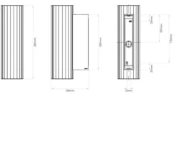 Applique de salle de bain, io 265, chrome, verre, IP44,L8cm, H26,5cm - ASTRO