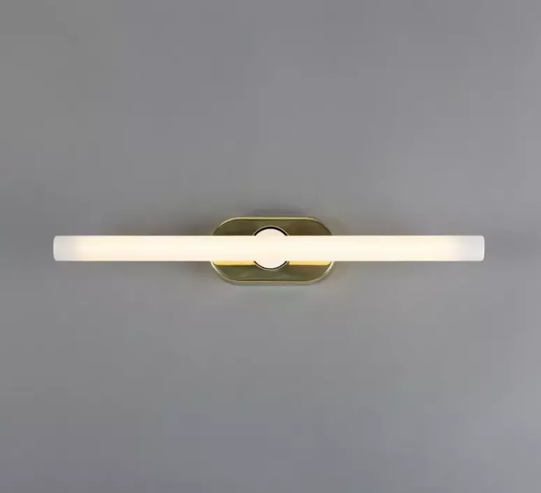 Applique*Mullan Lighting Applique de salle de bain, Valencia Single, , L16cm, H8,5cm - laiton poli